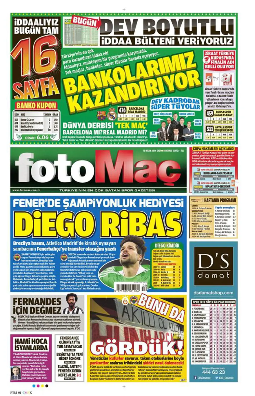 Günün gazete manşetleri - 15 Nisan 2014 20 Günün gazete manşetleri - 15 Nisan 2014 20
