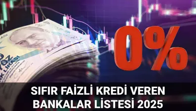 0 faizli kredi veren bankalar güncellendi: Hangi banka, ne kadar faizsiz kredi veriyor? 2025 Temmuz ayı bankaların faiz oranları