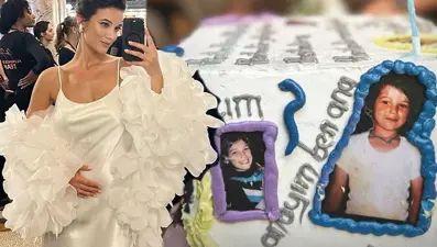 Pınar Deniz'e esprili doğum günü pastası: "İçimde çocuk var"