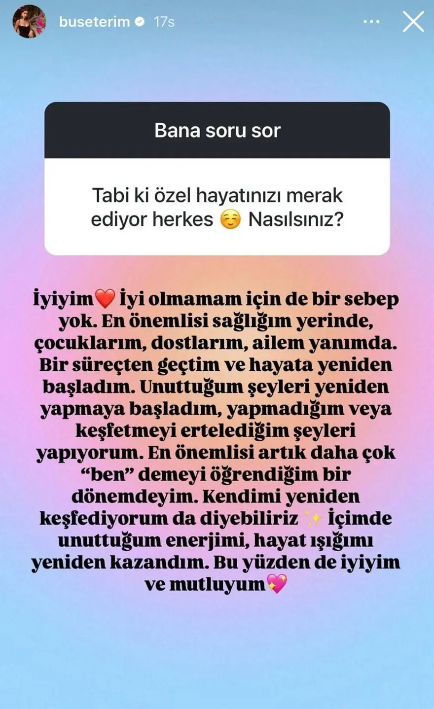 "HAYAT IŞIĞIMI YENİDEN KAZANDIM" 2