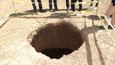 Bingöl'de yaylada çöküntü oluştu