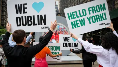 Dublin ve New York'u bağlayan tartışmalı portal, uygunsuz davranışlar nedeniyle kapatıldı