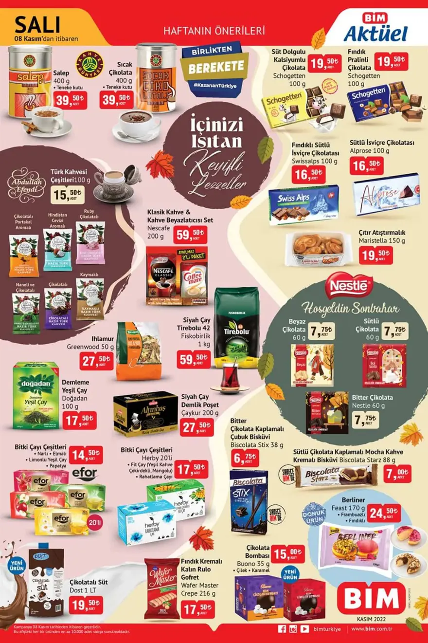 BİM market indirimli aktüel ürünlerde bu hafta (8-15 Kasım BİM güncel indirimli aktüel ürünler kataloğu) 2