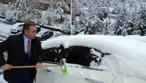 Kış erken geldi: Yağmur kar yağışına döndü, yeni haftaya bembeyaz başladılar