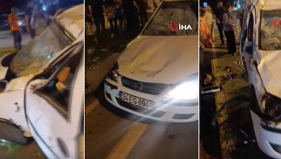 İstanbul'da sahil yolunda ucuz atlatılan kaza