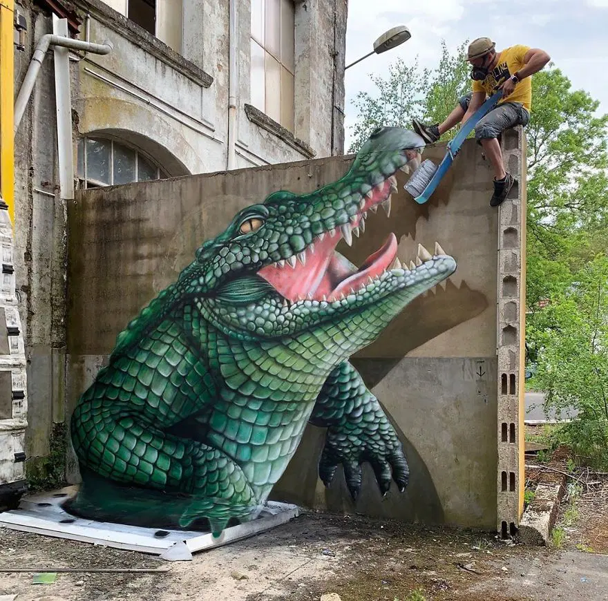 Fransız sokak sanatçısından 3 boyutlu grafitiler 51