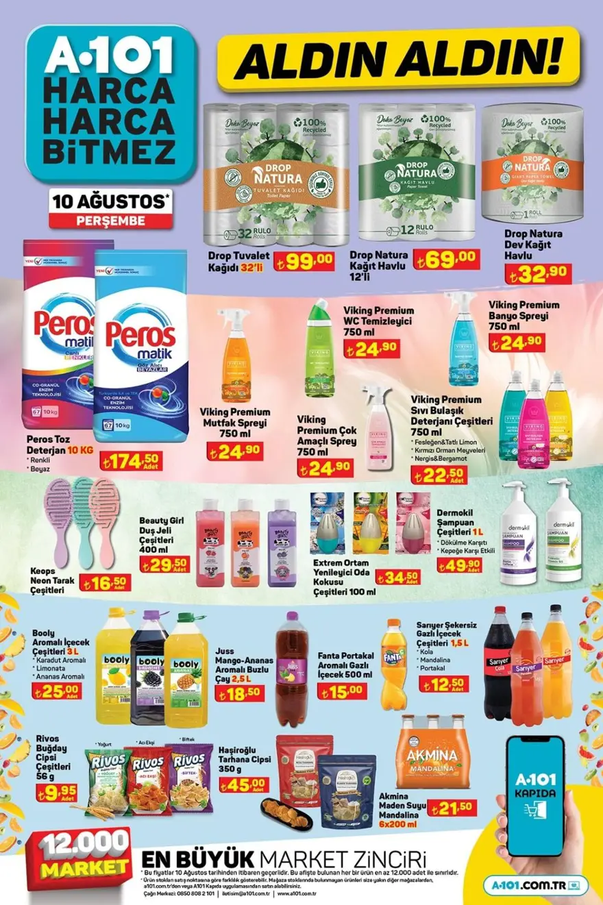 A101 markette bu haftaya özel yeni indirimli ürünler listesi belli oldu (10 Ağustos A101 aktüel ürünler kataloğu) 12