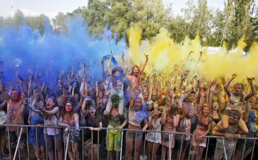 Kiev'de Holi Festivali 31