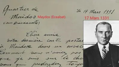 Atatürk'ün 18 Mart'tan önce yazdığı mektup ortaya çıktı