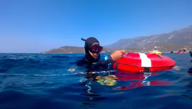 Türkiye Serbest Dalış Şampiyonası Kaş'ta yapıldı