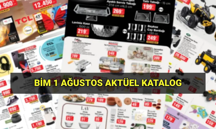 Ürünler raflara çıktı! BİM 1 Ağustos aktüel katalog: Cuma aktüel ürünlerde; portatif klima, süpürge, fincan seti, erişte/makarna makinesi, akülü araba çeşitleri 