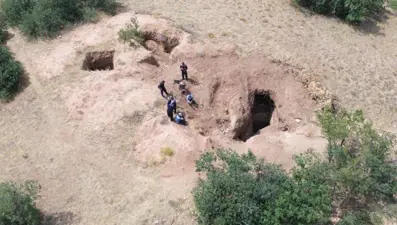 Kaçak kazıya dronla suçüstü