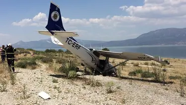 Isparta'dan kalkan eğitim uçağı zorunlu iniş yaptı