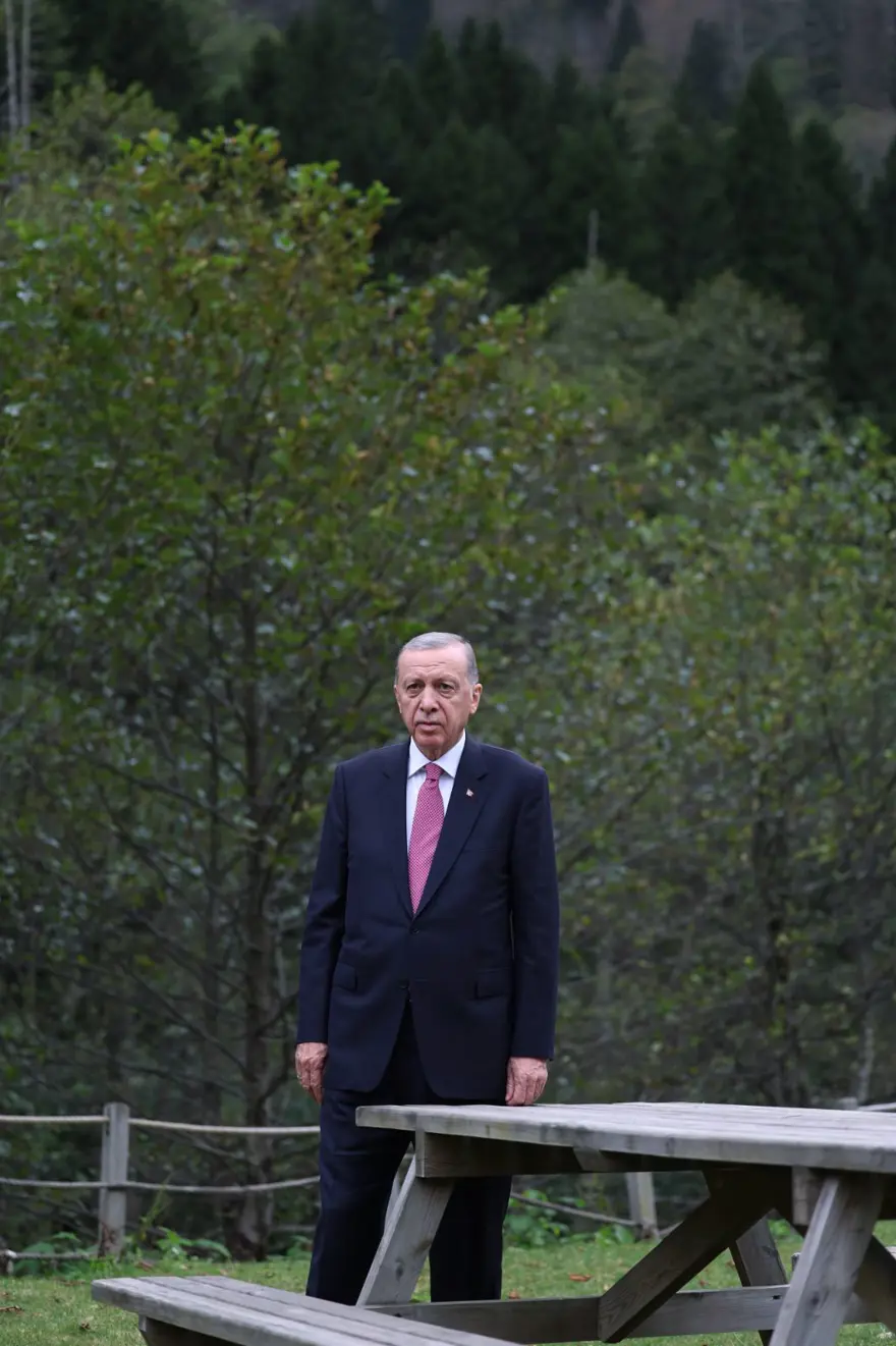 Cumhurbaşkanı Erdoğan, Ayder Yaylası'nda inceleme yaptı 9