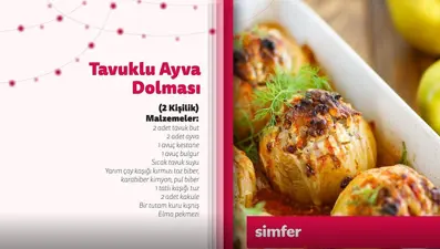 Tavuklu ayva dolması tarifi ve gerekli malzemeler (Simfer'le Ramazan Lezzetleri)