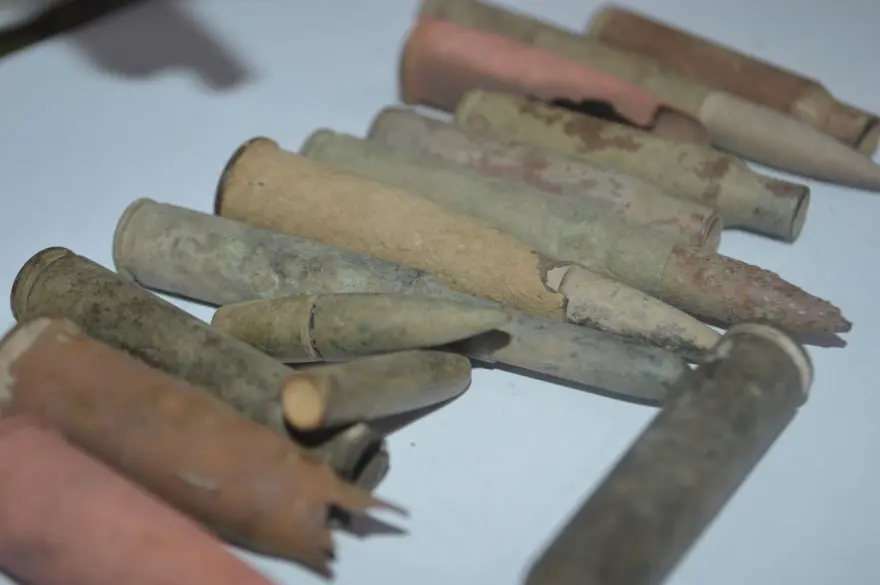 'Büyük Taarruz' alanında 100 yıllık miğfer ve mermiler bulundu 4