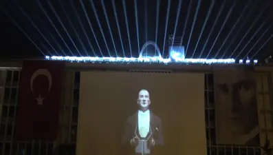Tarihi alanlarda Atatürk'lü hologram gösterisi