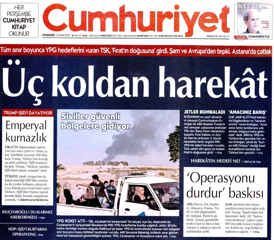 Barış Pınarı Harekatı manşetlerde 10