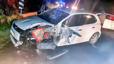 Kütahya'da 2 otomobil çarpıştı: 1 ölü, 1 yaralı