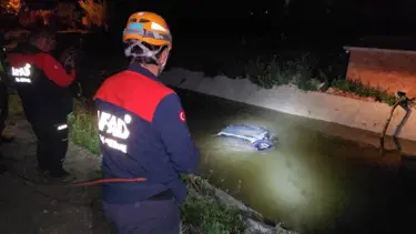 Tokat'ta otomobil su kanalına düştü: 2 ölü