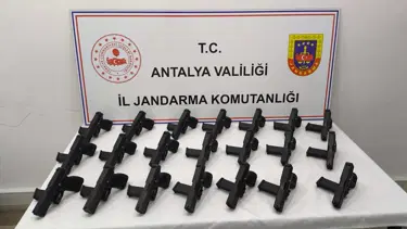 Konya'da silah kaçakçılığı operasyonu: 50 tabanca ele geçirildi