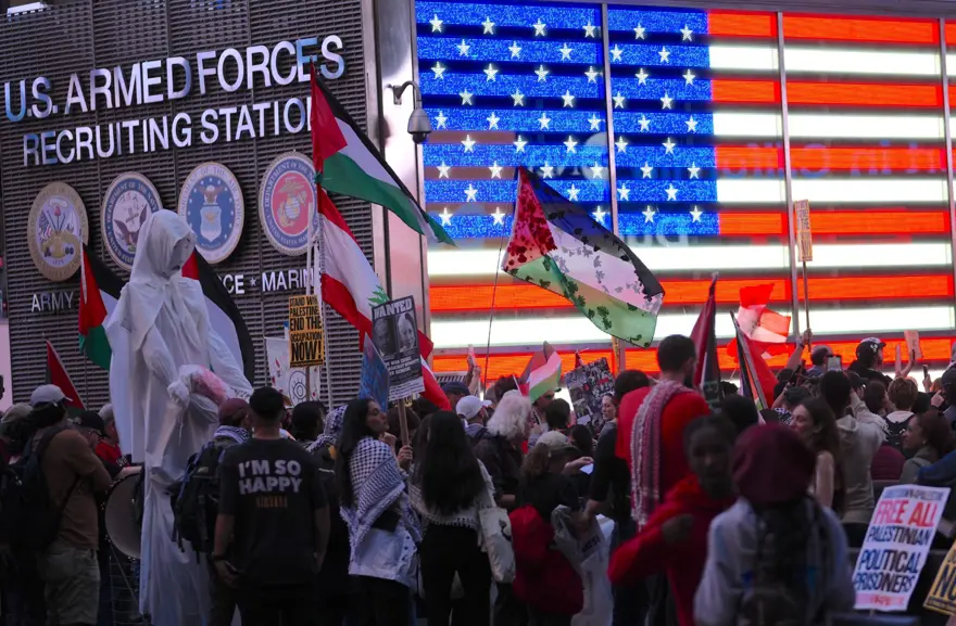 New York sokaklarına Netanyahu karşıtı protesto damga vurdu 11