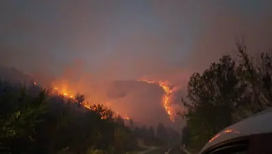 Karabük'te orman yangınları nedeniyle 10 köy boşaltıldı