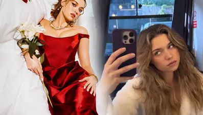 Afra Saraçoğlu'ndan set pozu