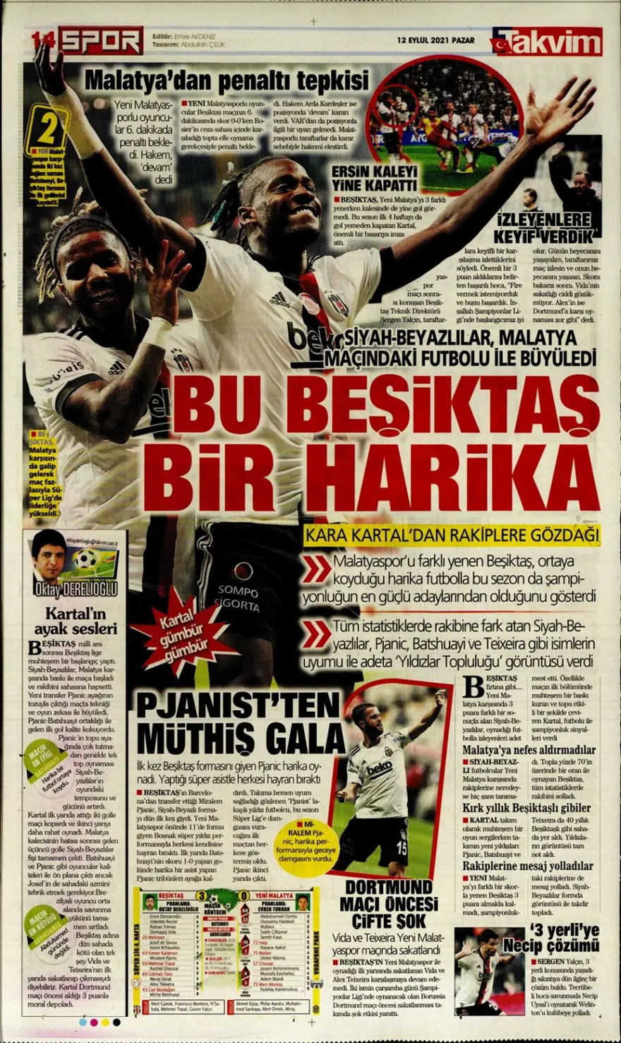 Günün spor manşetleri (12 Eylül 2021) 34