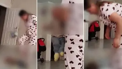 İstanbul'da Özbek bakıcı dehşeti: Bebeği tekme tokat dövdü