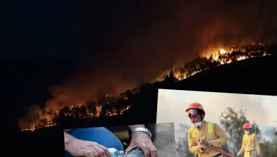 Gece boyu alevlerle kıyasıya mücadele