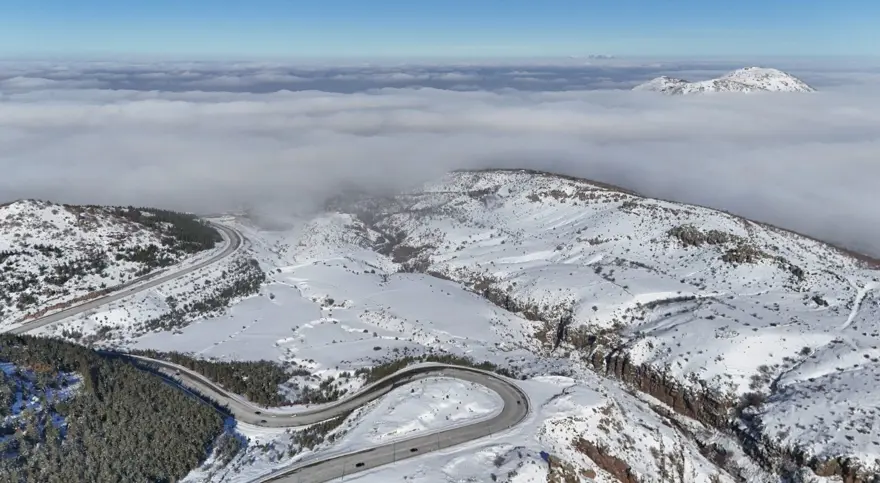 Kayseri’de sis etkisi: Erciyes’te kartpostallık manzara 5
