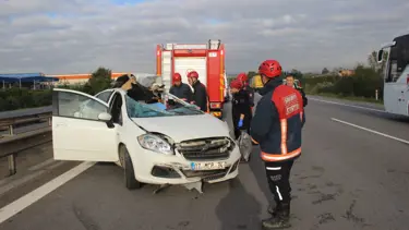 TIR ile otomobil çarpıştı: 1 ölü, 1 yaralı