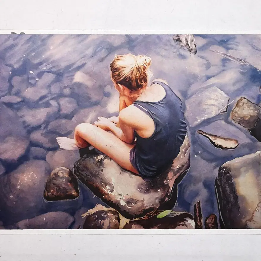 Gerçek gibi görünen sulu boya resimler 7