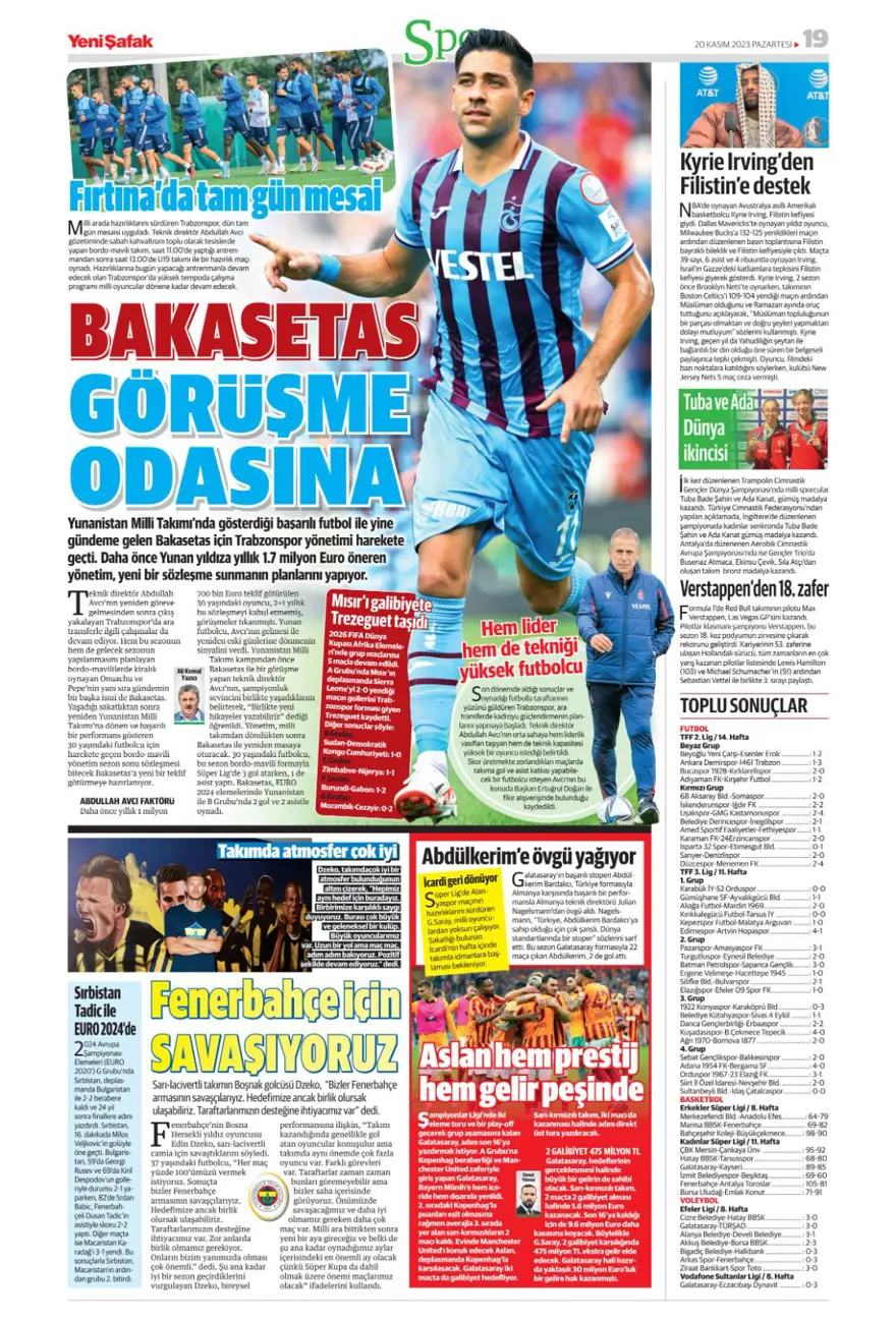 "Salih Özcan harekatı" (20 Kasım 2023 spor manşetleri) 18 "Salih Özcan harekatı" (20 Kasım 2023 spor manşetleri) 18