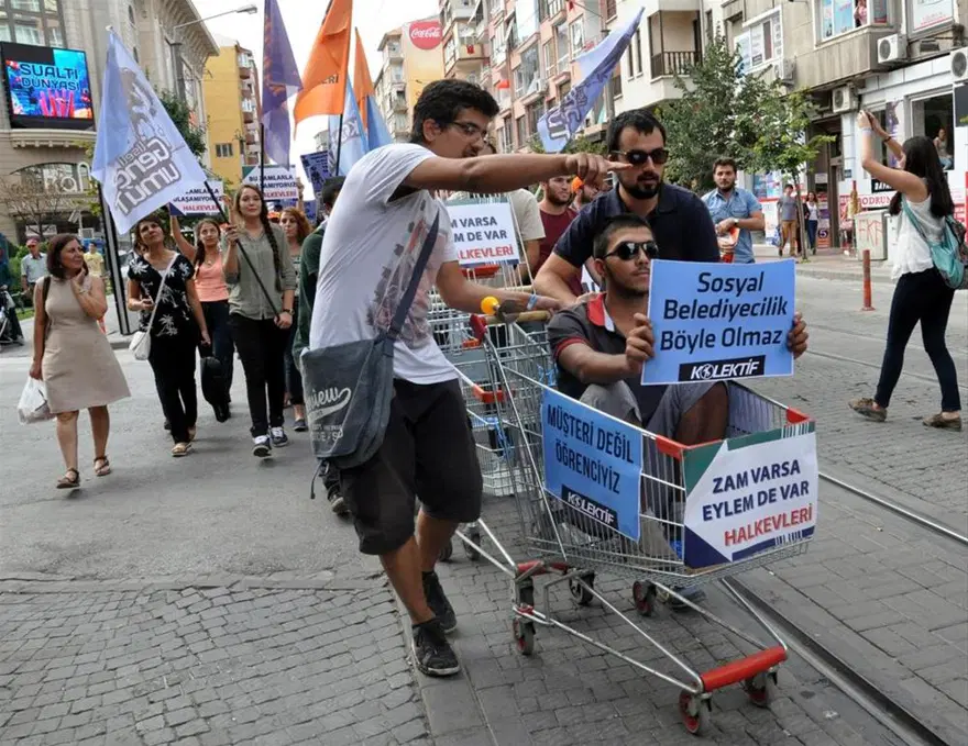 Zamma market arabalı protesto 4