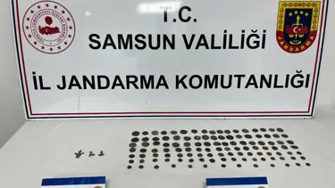 Samsun'da 113 sikke ele geçirildi