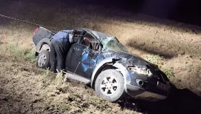 Artvin'de feci kaza: Şarampole uçtu