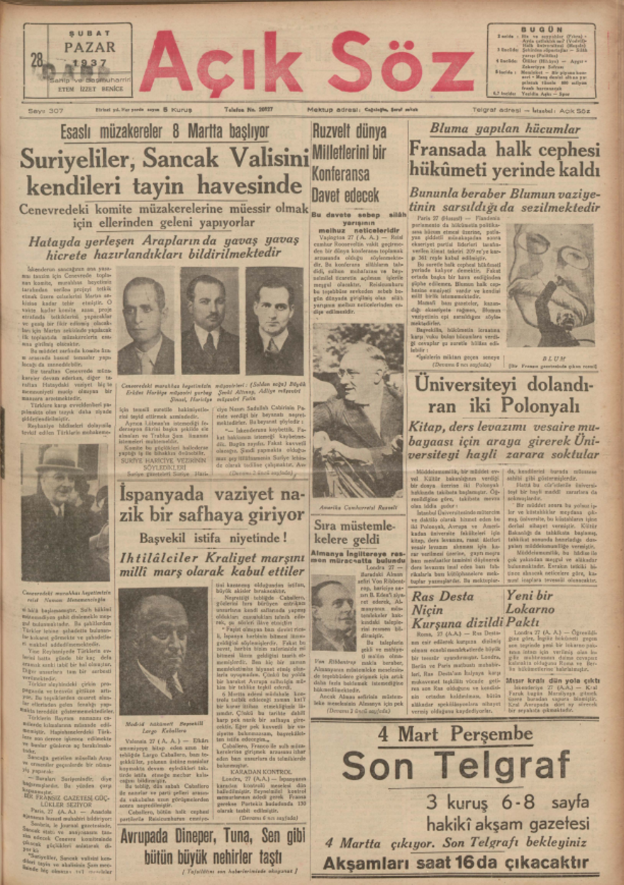 Tarihte bugünün gazete manşetleri (28 Şubat) 1 Tarihte bugünün gazete manşetleri (28 Şubat) 1