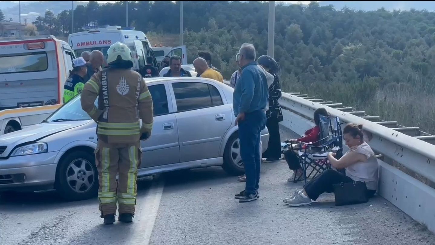 İstanbul Şile Otoyolu'nda kaza: 4 yaralı