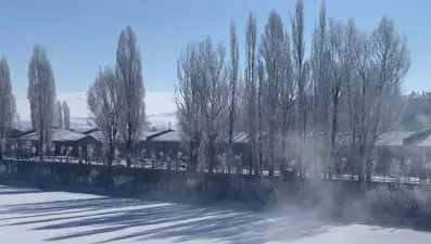 Türkiye'nin en soğuk yerleşim yeri Göle oldu