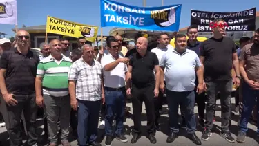 Belek'te taksiciler kontak kapattı