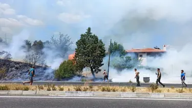Muğla'da orman yangını (Evler tahliye ediliyor)