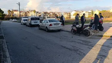 Motosiklet hafif ticari araçla çarpıştı: Sürücü yaralandı