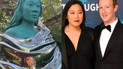 Mark Zuckerberg eşinin heykelini yaptırdı