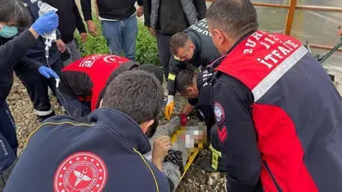 Burdur'da korkunç olay: Bacağını çapa makinesine kaptırdı