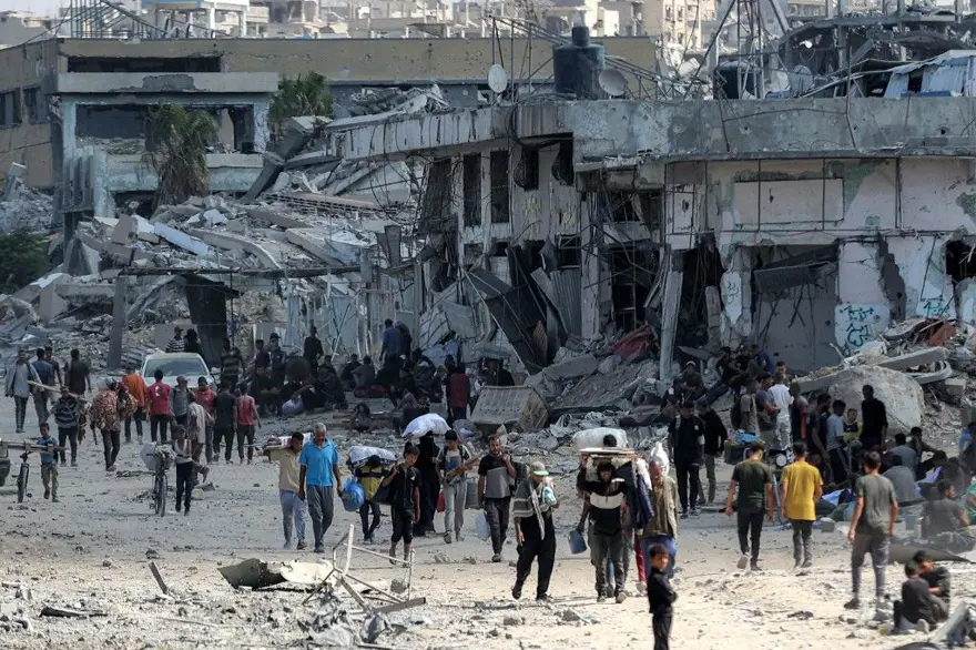 Gazze'ye acılı dönüş: On binlerce Filistinli'yi harabe kent bekliyor 5