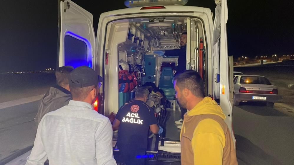 Karaman'da motosiklet kazası: Sürücü ağır yaralı