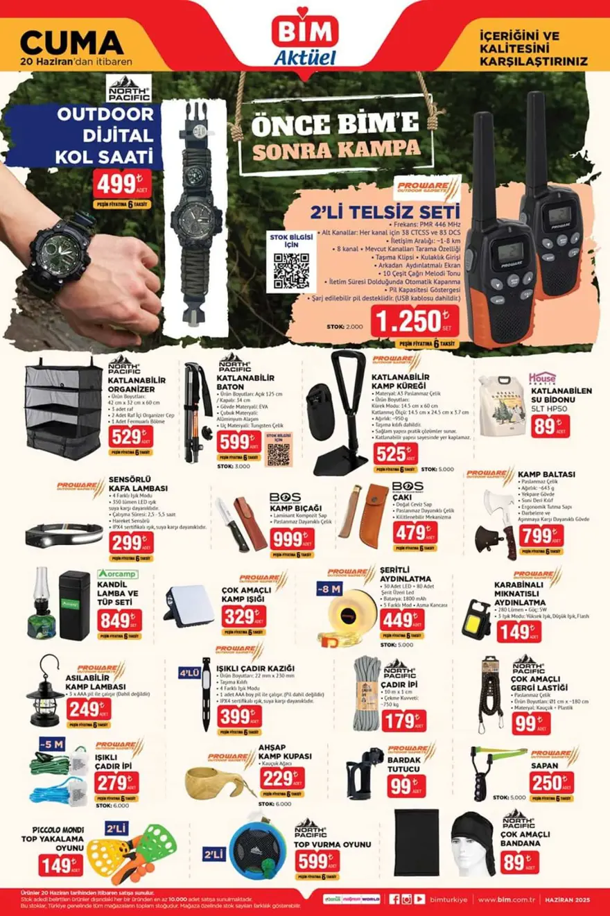 BİM Aktüel Katalog 20 Haziran Cuma 2025: BİM'de bu hafta; Elektronik ürünler, kamp malzemeleri, akıllı robot süpürge ve drone 3