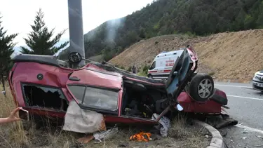 Gümüşhane'de trafik kazasında 1 kişi öldü, 9 kişi yaralandı